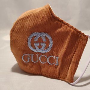 Unisex corduroy baby blue face mask